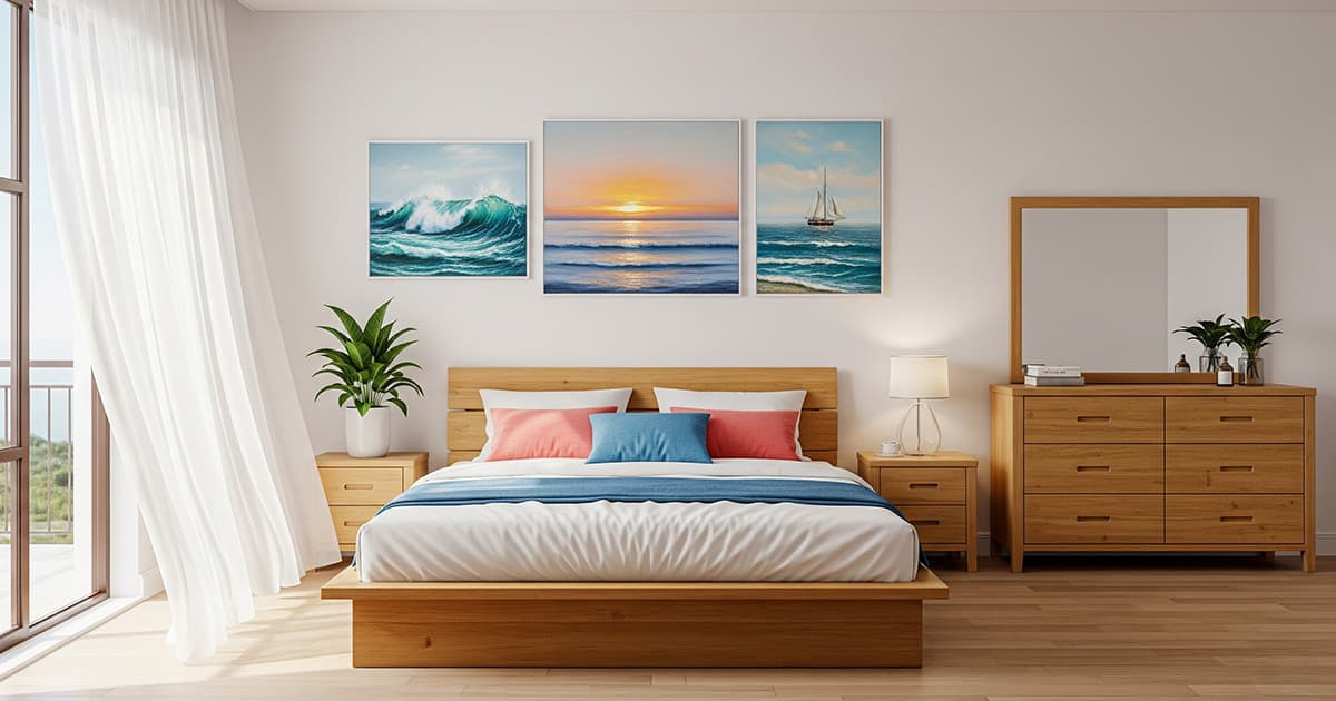 10+ Ý Tưởng Thiết Kế Phòng Ngủ Master Đẹp & Thư Giãn Như Resort 5 Sao 6 phong ngu kieu resort ven bien thoang dang voi tong mau trang va xanh duong