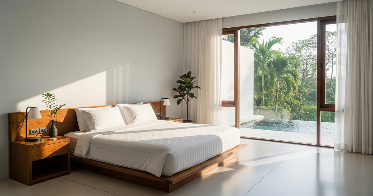 10+ Ý Tưởng Thiết Kế Phòng Ngủ Master Đẹp & Thư Giãn Như Resort 5 Sao 2 thiet ke phong ngu master toi gian hien dai voi noi that don gian